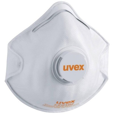15er Multipack uvex silv-air classic 2210 8762210 Feinstaubmaske mit Ventil FFP2