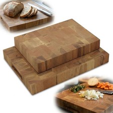 Set 2 taglieri End Grain rovere – blocco oliato per cucina