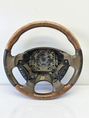 2003-2008 Jaguar X-Type Steering Wheel Woodgrain OEM Some Fading