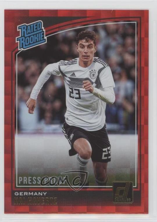 2018-19 Panini Donruss Rated Rookie Press Proof Red Kai Havertz #191 h1k