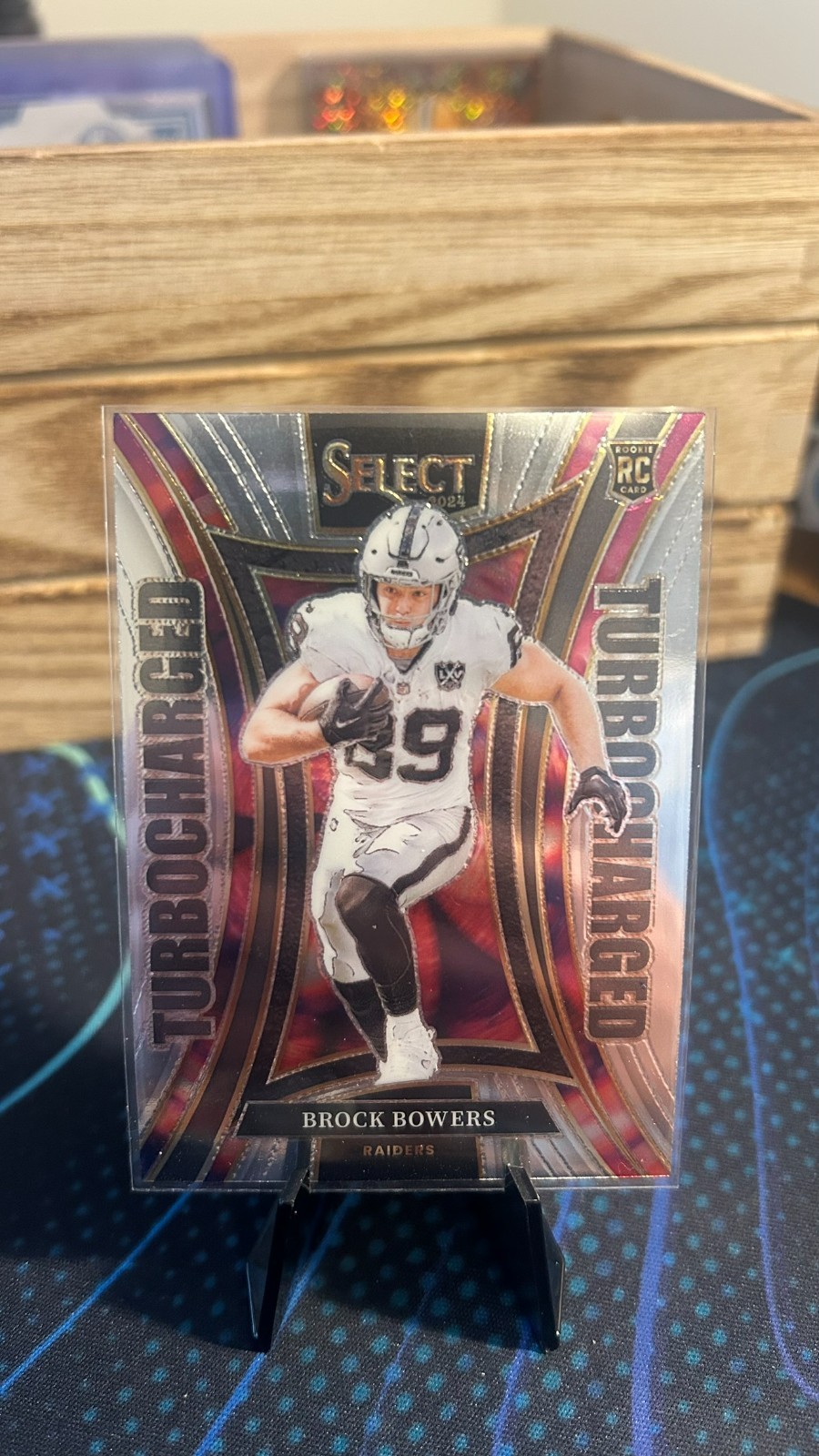 2024 Panini Select - Turbocharged Brock Bowers #6 Silver Prizm (RC)