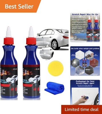 Protective Car Scratch Remover - Two Piece Deep Scratch Repair Solution for Cars