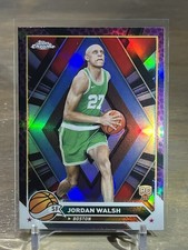 2024 Topps Chrome Jordan Walsh RC Purple Basketball Refractor Rookie #189
