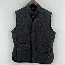 Belstaff Vest Men 52 Gilet England Black Quilted Puffer Lightweight Romania EUC!