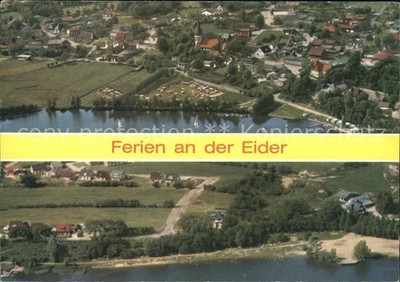 Suederstapel An der Eider camping health resort aerial photo