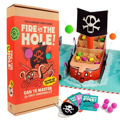 Fire in The Hole! The Pirate Adventure Board Game for the Whole Family. Susta...
