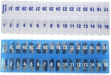 AM PM 31 Day Once-A Day Monthly Pill Planner Organizers - Large Compartment Pill