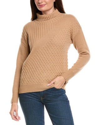 Kier + J Turtleneck Wool & Cashmere-Blend Sweater Women's
