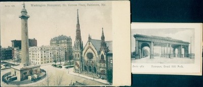 Leporello Ak Baltimore Maryland USA, Washington-Monument, Mt.... - 4170836