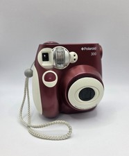 Polaroid 300 Instax Mini Instant Film Camera Maroon Tested Working