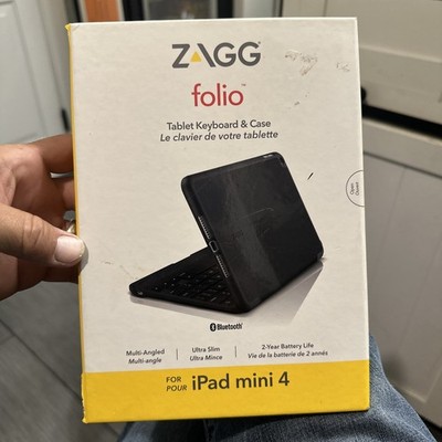 ZAGG folio Bluetooth Keyboard Case for iPad mini 4 No Wire Included