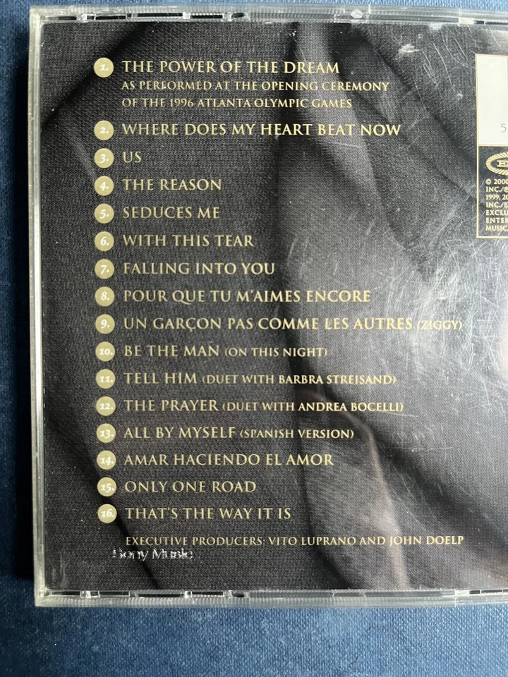 Celine Dion COLLECTOR’S SERIES VOLUME 1 Used 20 Track Greatest Hits CD Best Of  - Image 2 of 3