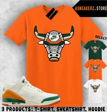 Shirt Matching SoleFly x AJ 3 Miami Match Sneaker Sneakerhead Bulls 23 T-Shirt