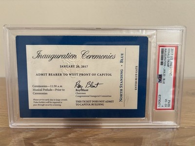 2017 US President Inauguration Donald Trump 45th President PSA graded 