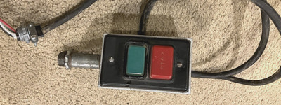 ROCKWELL DELTA Push Button Unisaw MOTOR STARTER Power On Off SWITCH, Under Table