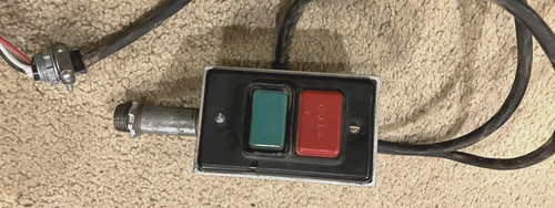 ROCKWELL DELTA Push Button Unisaw MOTOR STARTER Power On Off SWITCH, Under Table