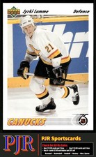 Jyrki Lumme 1991-92 Upper Deck #114 Vancouver Canucks