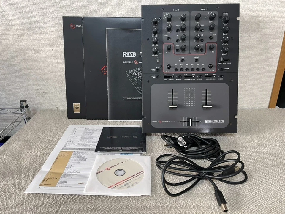 RANE TTM 57SL with Control Vinyl and Power Supply Tested Working 2ch Mixer - Image 2 of 4