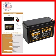 High-Performance 12V 7Ah LiFePO4 Deep Cycle Battery with Built-in BMS