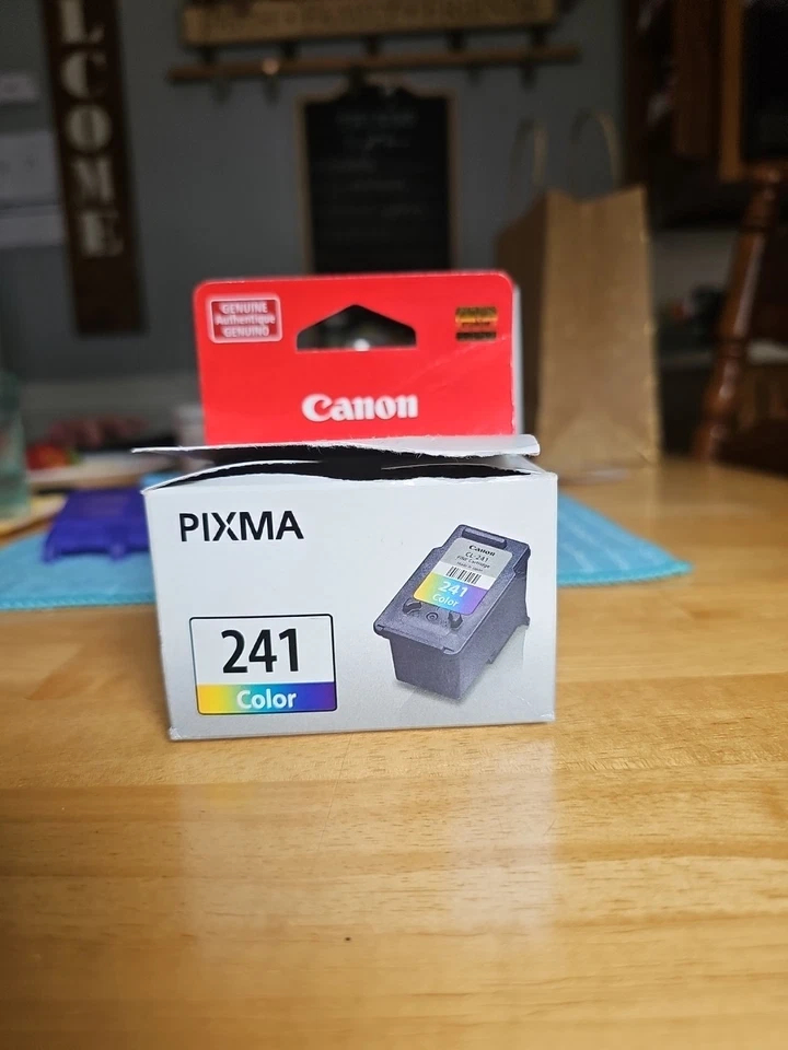 Cartucho de tinta color Canon Pixma 241 genuino/cartucho abierto pero no usado Foto 2 de 4