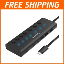 Multi-Port USB-C Hub with Independent Power Switches