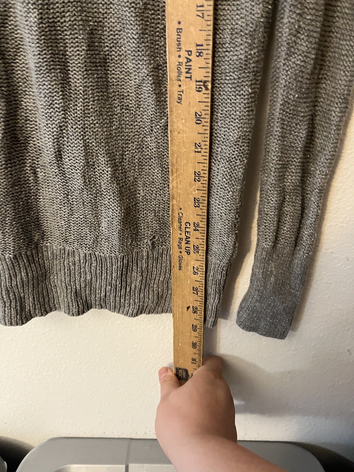 American Eagle Dark Gray Button Knit Sweater Butt… - image 4