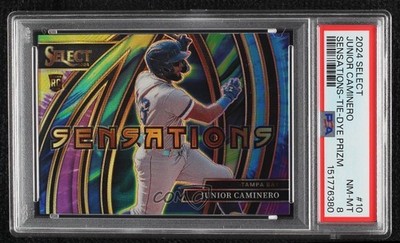 2024 Panini Select Sensations Tie-Dye Prizm 16/25 Junior Caminero Rookie RC 1i3m