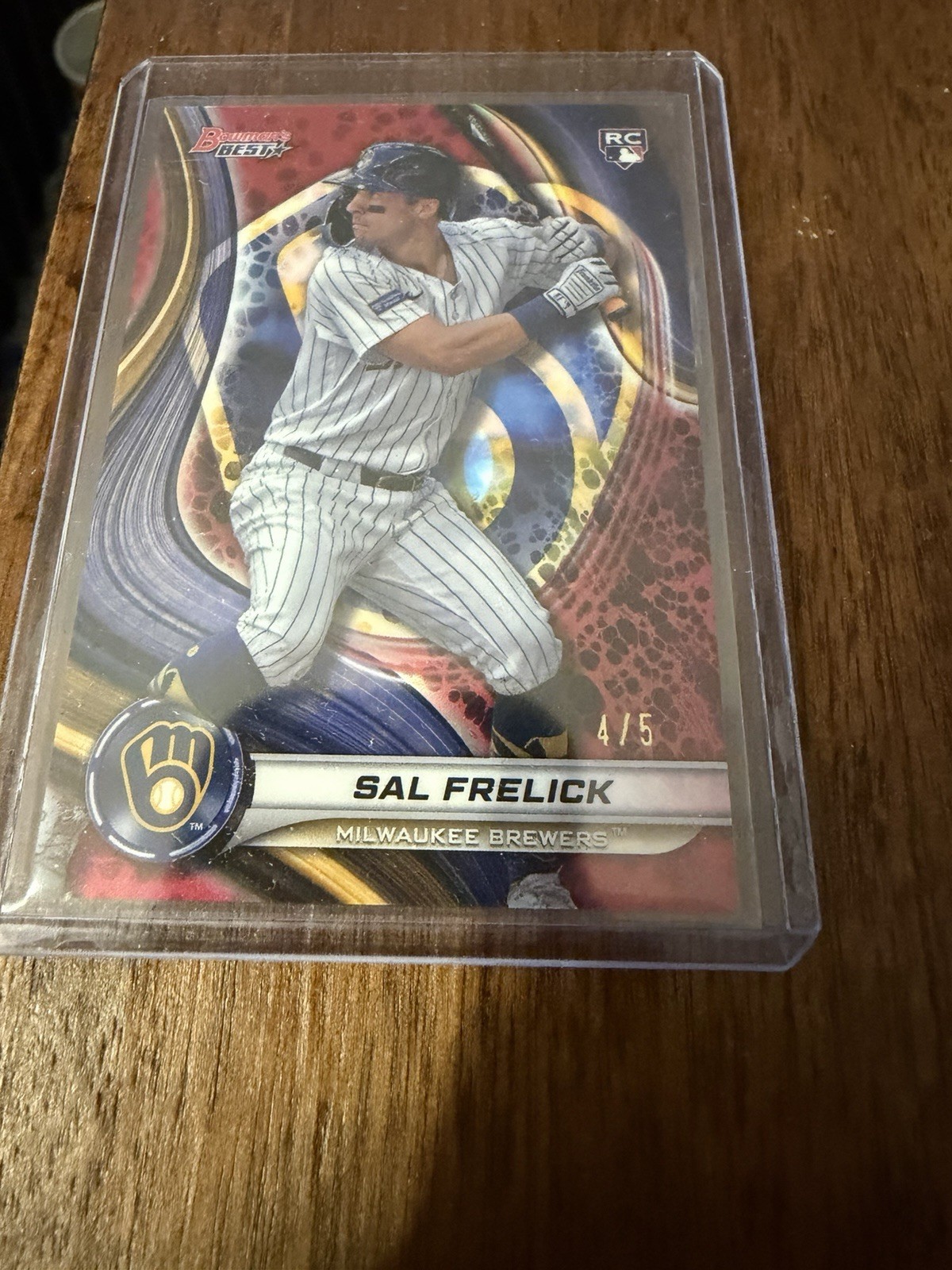 2024 Bowman's Best - Sal Frelick #37 Red Lava Refractor 4/5 (RC)