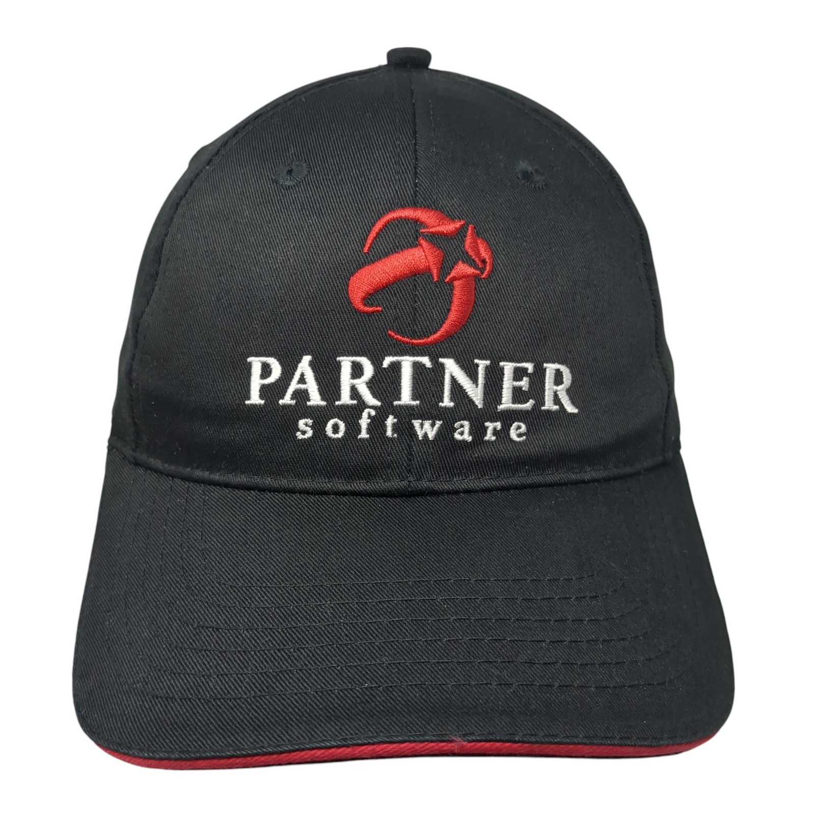 Partner Software Strapback Baseball Cap Black One… - image 1