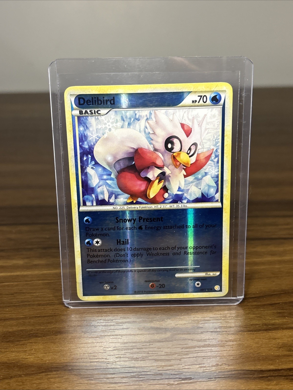 Delibird 39/123 HeartGold SoulSilver | Reverse Holo Pokemon Card