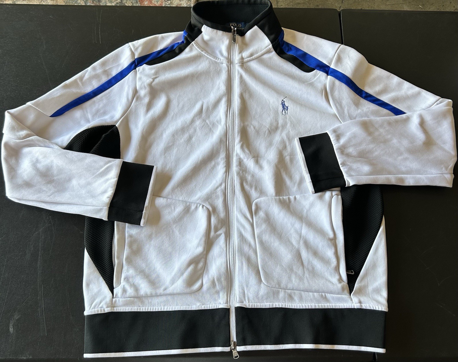 Polo Sports Ralph Lauren RL 67 Uomo Track Jacket Felpa Pony Logo Tg XL