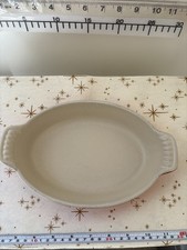 COUSANCES LE CREUSET - Oval Gratin Dish Cast Iron Flame Orange 20cm Vintage