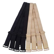 Shoulder Bra Straps Replacement 12mm 15mm 15mm Width 4pairs Black  Beige 