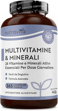 Multivitaminico Completo - 365 Compresse Vegane, Fornitura Di 1 Anno - Multivita