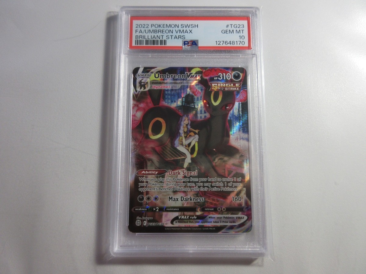 PSA 10 Umbreon Vmax Trainer Gallery Brilliant Stars Pokemon Card