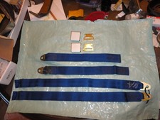 1958-1962 Corvette Seat Belts Frost Blue 1958-1962 Corvette Seat Belts Frost Blue