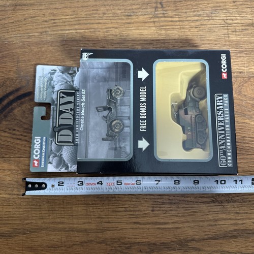 Corgi D-Day 60th Anniversary Series Die-Cast Models Omaha Beach Set #3 Jeep NIB - Picture 12 of 15