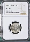 Photo of a 1942-P Jefferson Nickel from an eBay listing that sold on Jul 19, 2026