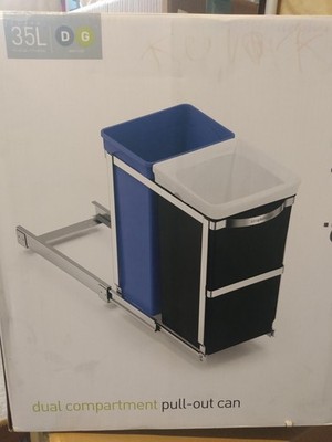 Simplehuman Dual Compartment Pullout Can