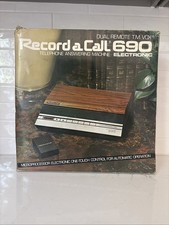 Vtg Record-A-Call VOX 690 Answering Machine Dual Cassette Box Untested