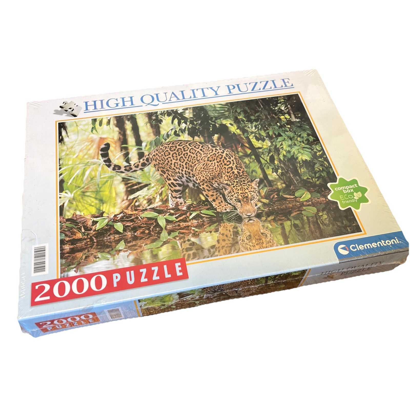 2000 Piece Leopard Jigsaw Puzzle Clementoni Made In Italy Brand New Sealed