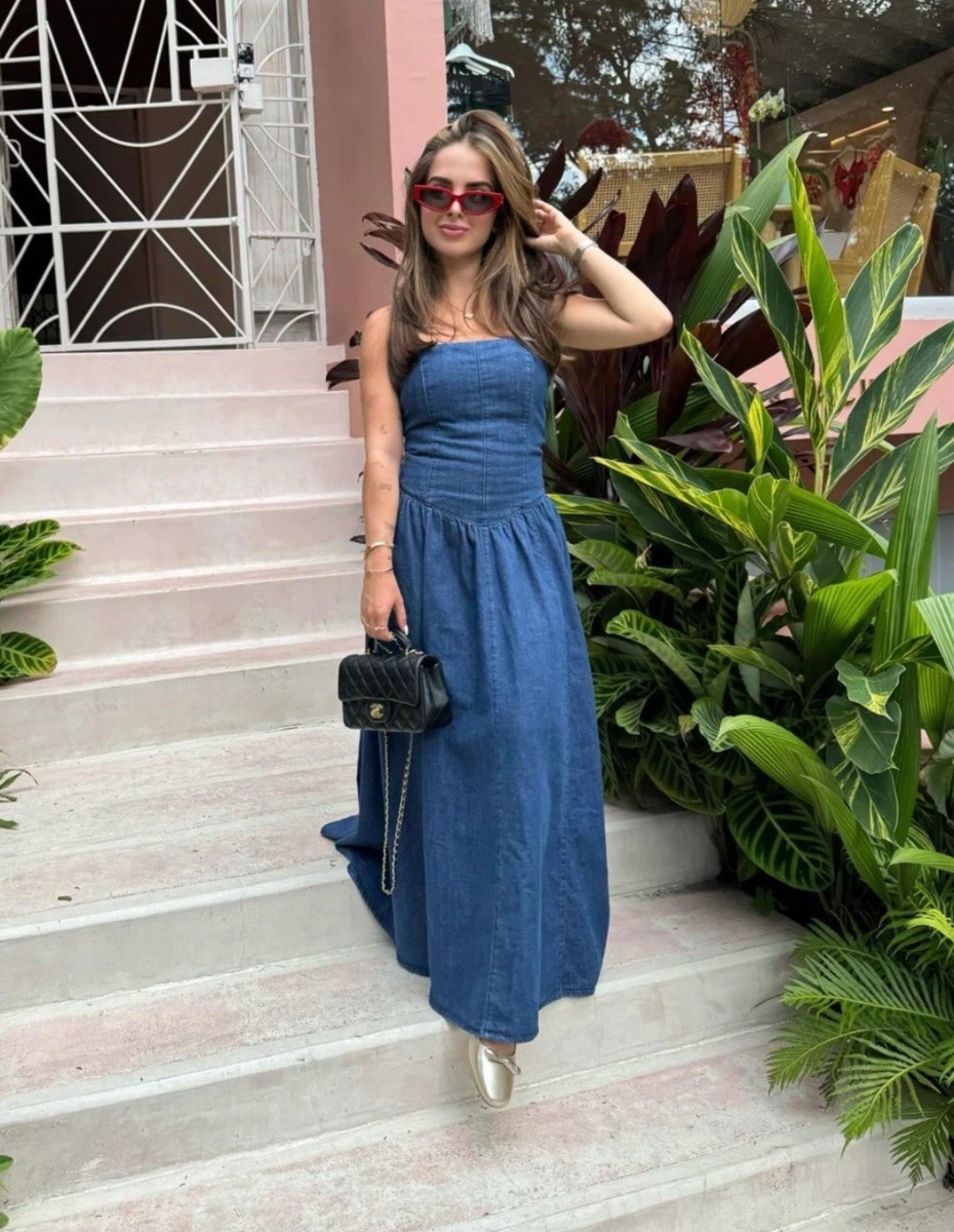 ZARA NEW SS25 WOMAN TRF DENIM MIDI DRESS BLUE 6929/193_XS, XXL | eBay