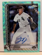 2025 Topps Chrome #RA-JI Jairo Iriarte RC Rookie Auto Aqua Wave Refractor /199