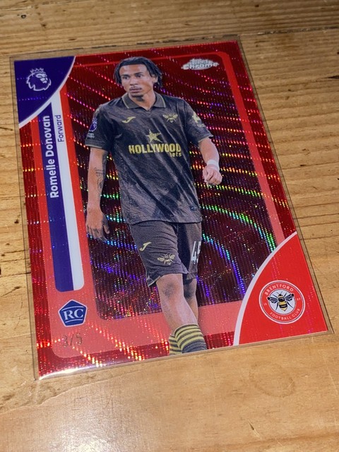 Romelle Donovan /5 RC 2026 Topps Chrome Premier League Brentford Card