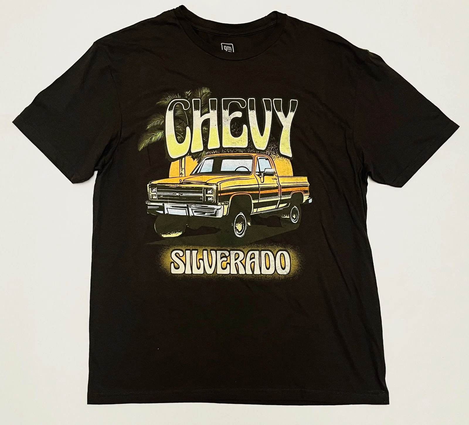 GM Official Licensed Product Brown Chevy Silverado Graphic Print Mens L Shirt