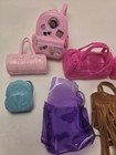 Barbie Doll Accessories Lot Bags Handbags Backpack Purse 10 Pieces Multicolor — photo 3