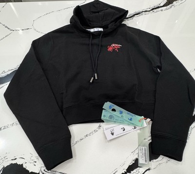 NWT and Original Bag Off-White CNY Cropped Hoodie Women s Small w/auth tag