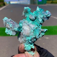202G Natural copper mine with malachite Primitive mineral specimen Gemstone Rare