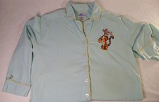 Vintage Disneyland Resort Tigger Pajama Set - Blue Gingham - Size Medium