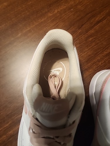WOMEN'S NIKE COURT VISION LOW WHITE AND PINK OXFORD SHOES SIZE 8.5 NICE L$$K - Picture 3 of 24